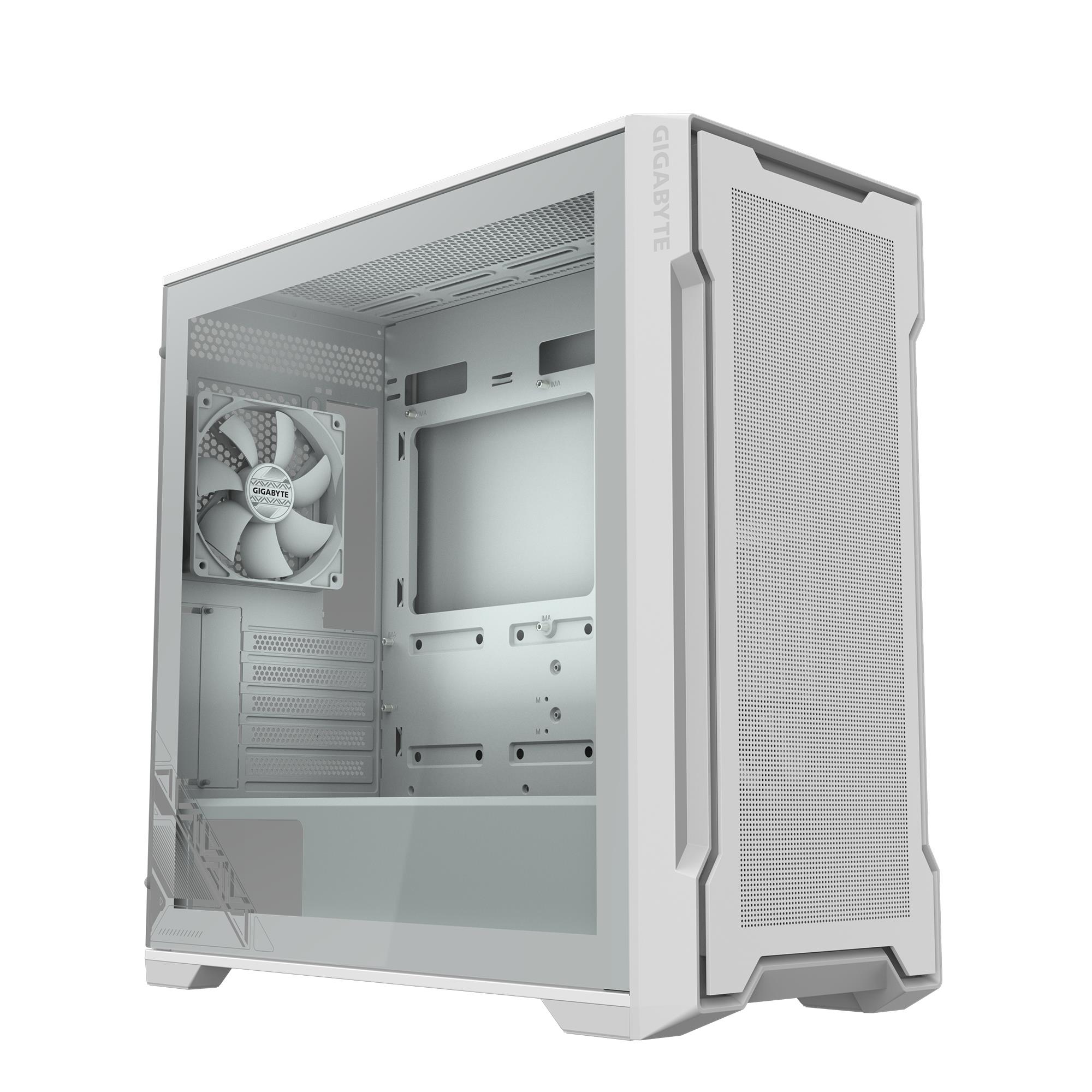 Case|GIGABYTE|GB-C102GI|MidiTower|Case product features Transparent panel|Not included|MicroATX|MiniITX|Colour White|C102GI