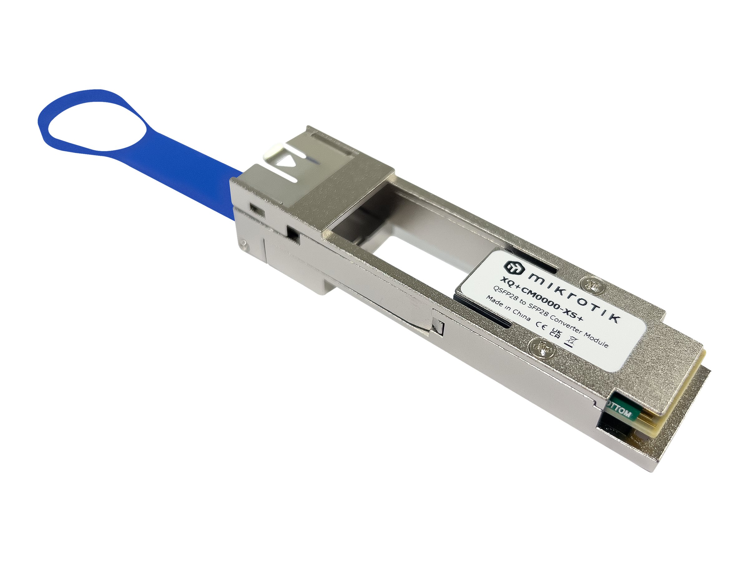 MikroTik - QSFP28 to SFP28 Converter - XQ+CM0000-XS+ - SFP/SFP+/SFP28 - QSFP28 to SFP28 - 25000 Mbit/s - -20 to 85