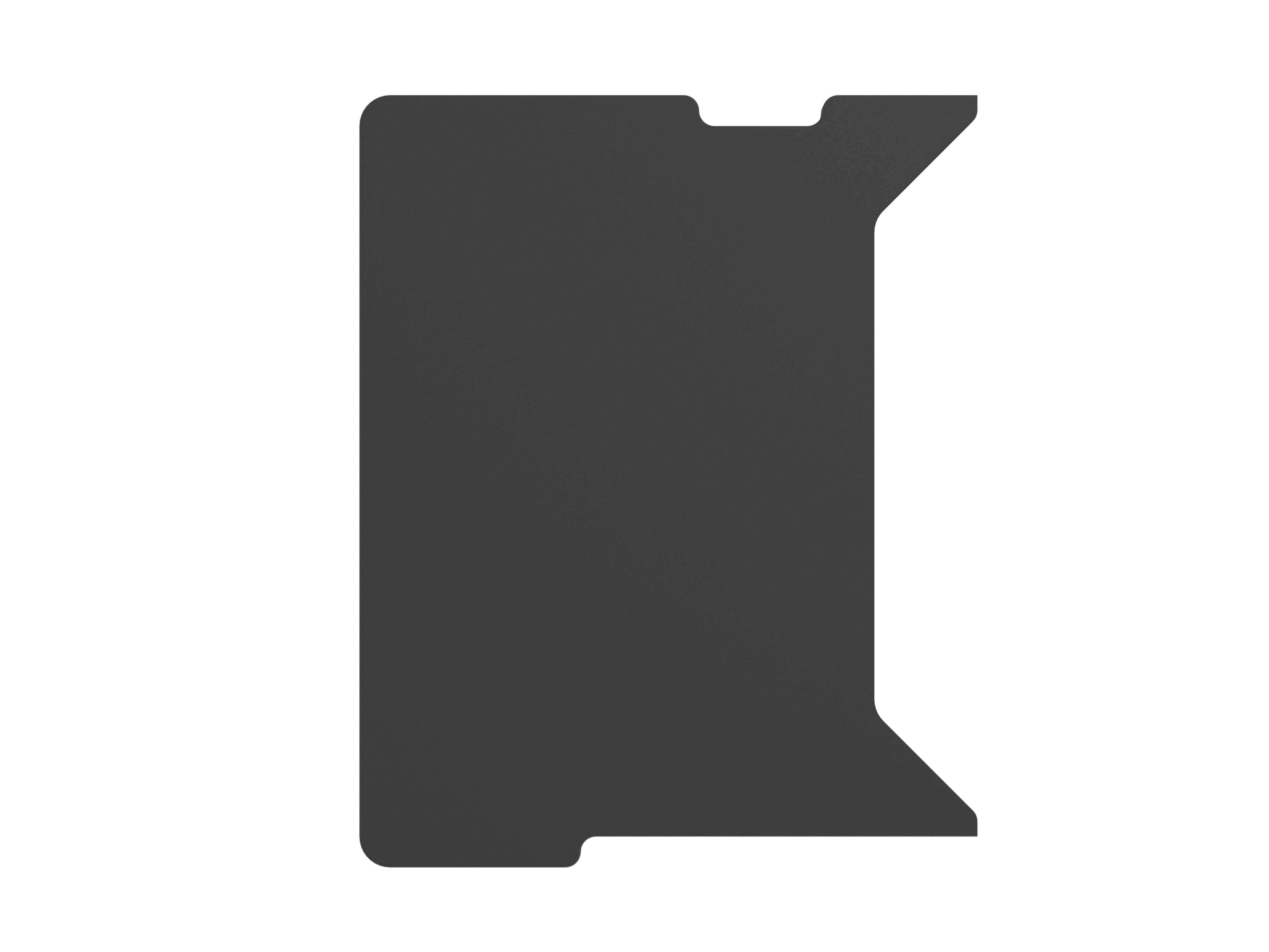 Genesis - Holm Modular Side Desk Top Left 60cm - NDS-2282 - Anthracite Black