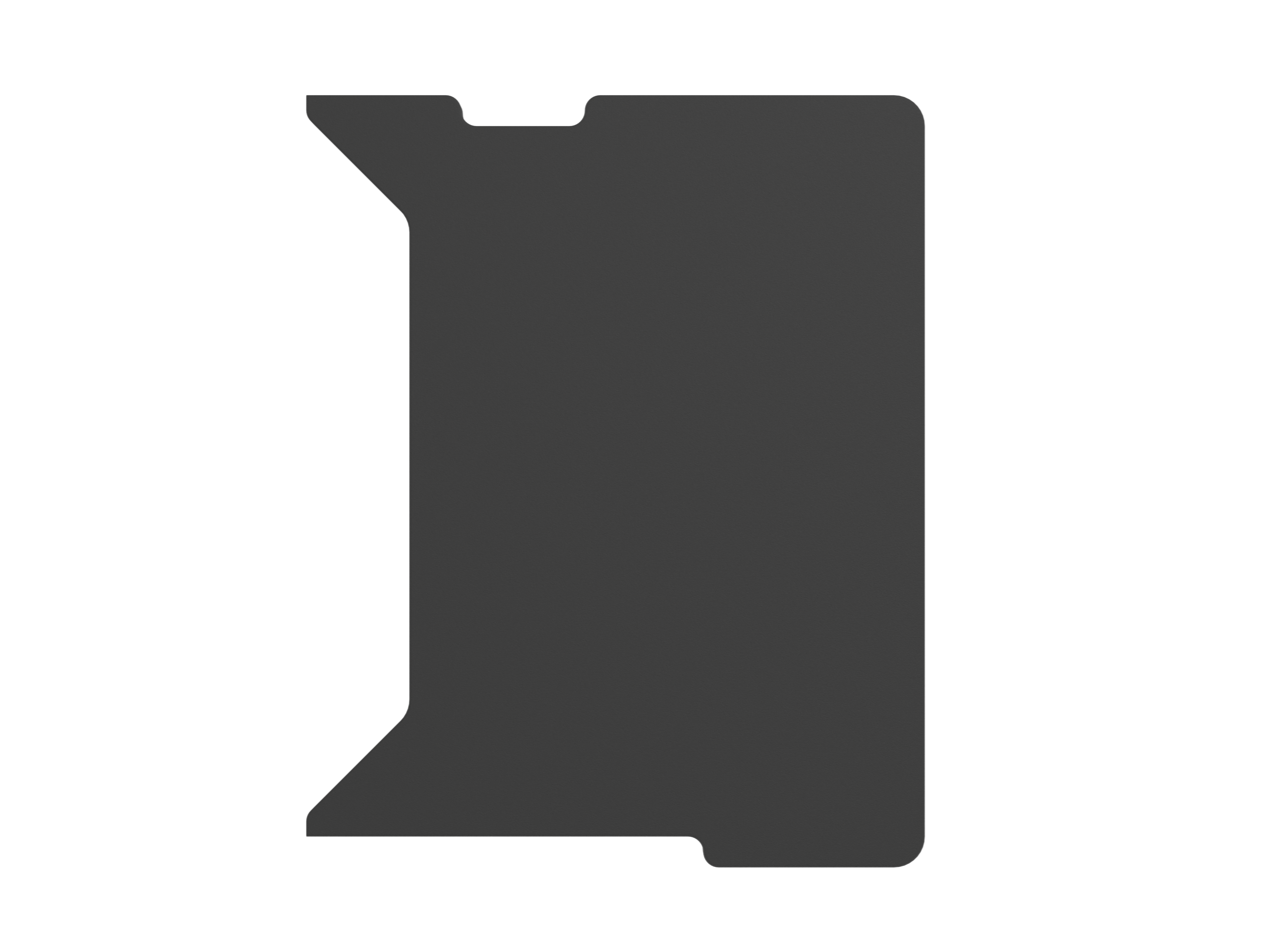 Genesis - Holm Modular Side Desk Top Right 60cm - NDS-2283 - Anthracite Black