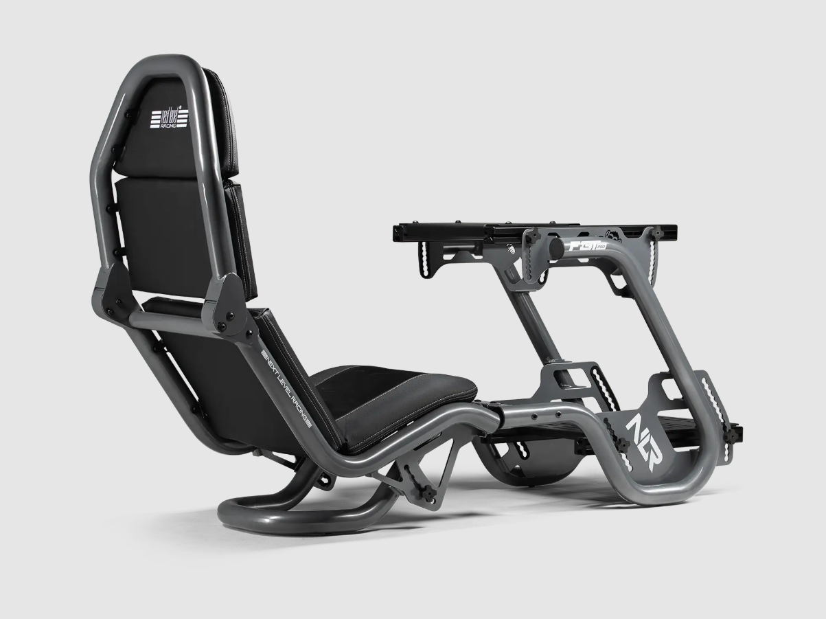 Next Level Racing - Steel - Racing Simulator Cockpit - F-GT Pro Formula and GT Grey Edition - Grey