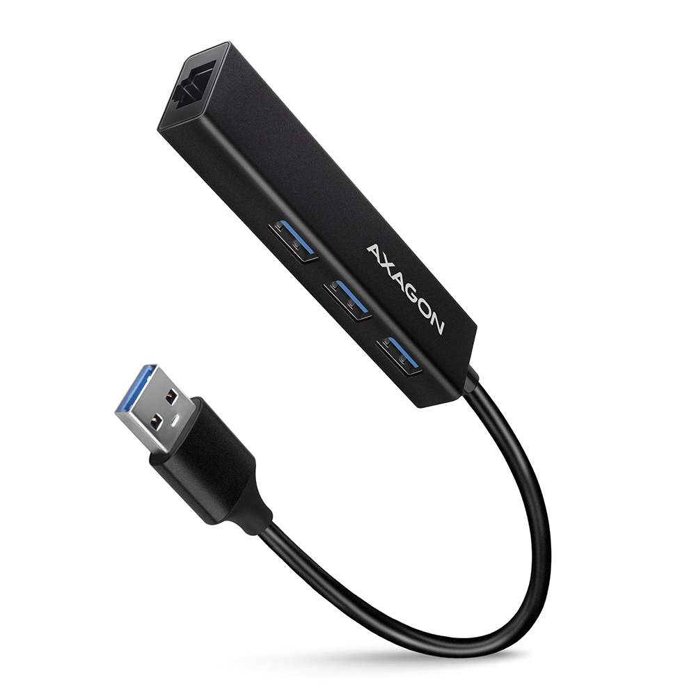 AXAGON SuperSpeed USB-A Hub and Gigabit LAN - HMA-GL3A