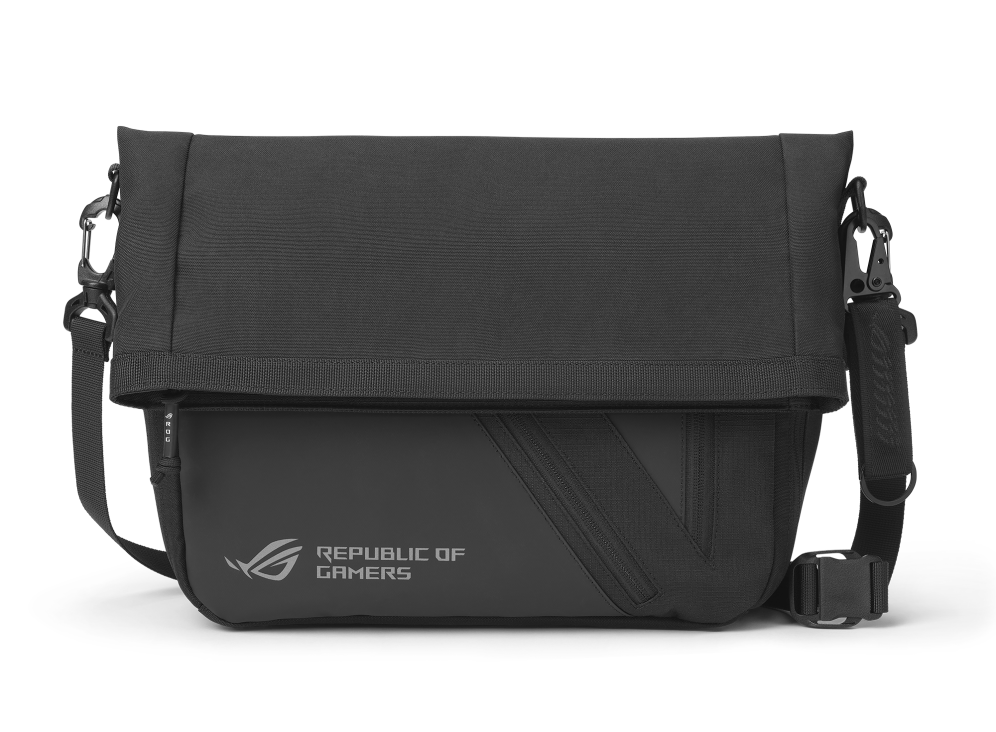 Asus - ROG Archer Messenger BC2000 - Fits up to size 14 " - Bag - Shoulder strap - Waterproof - Black/Gray