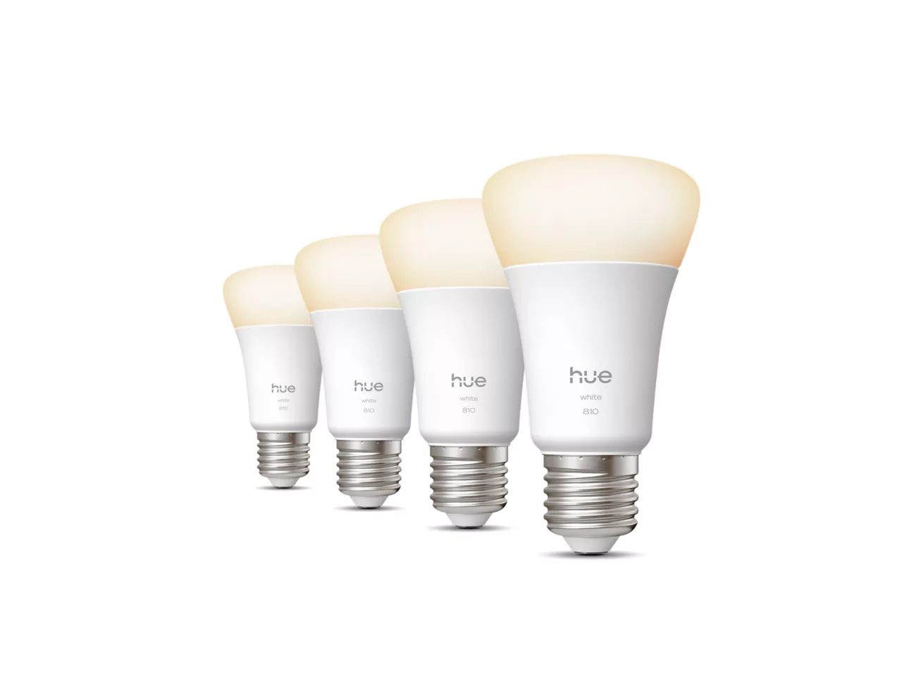 Philips Hue W 810 A60 4P EU - E27 - Warm to cool white light - Bluetooth, Zigbee