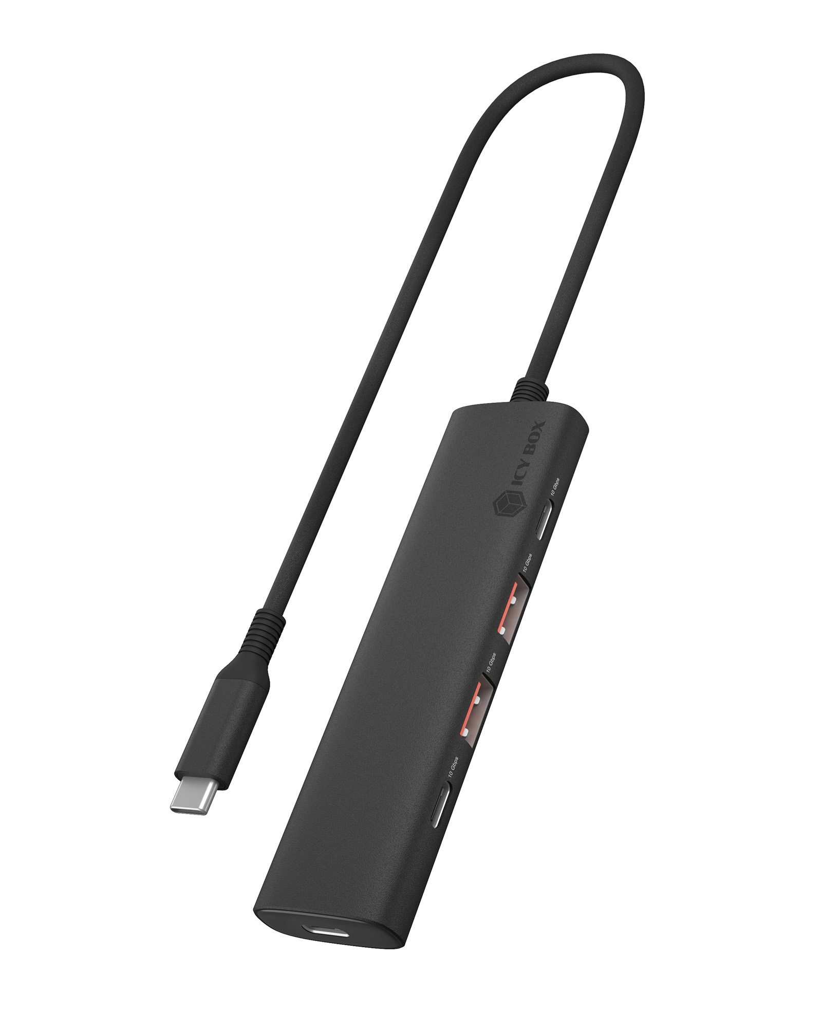 Raidsonic - 4-Port USB 3.2 Gen 2 Hub with Power Delivery - IB-HUB1437-CPD