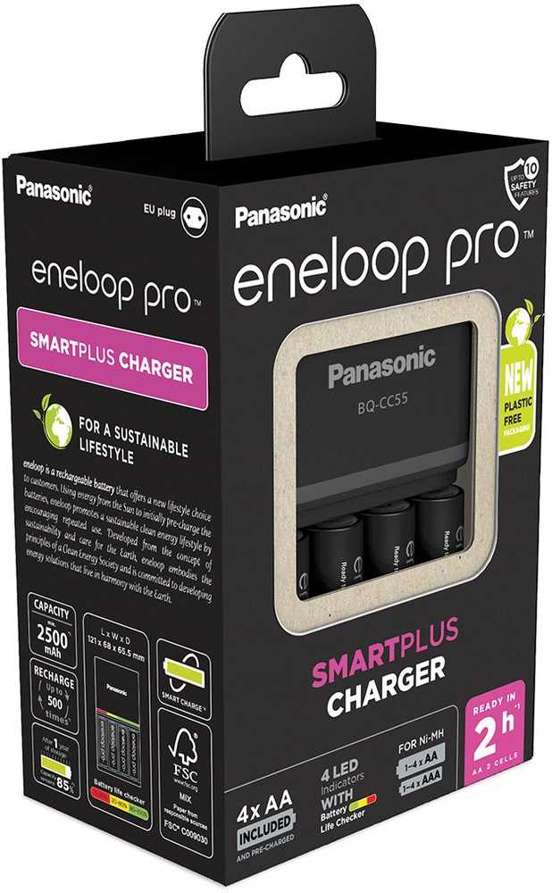 Panasonic - Battery Charger - ENELOOP Pro K-KJ55HCD40E - AA