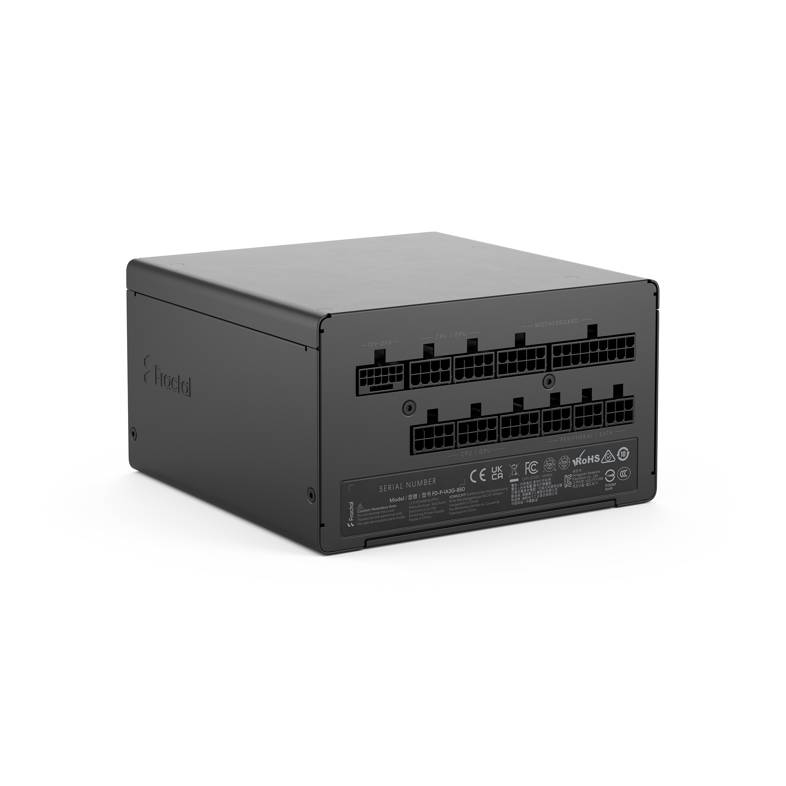 Fractal Design Power Supply, Black - Ion 3 Gold - 850 W