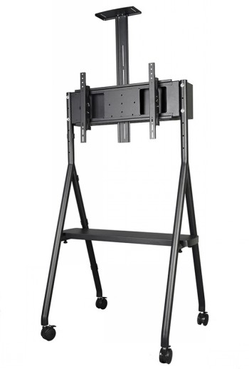 NEWSTAR MOBILE FLAT SCREEN FLOOR STAND (HEIGHT: 110 - 144 CM) 32-65" BLACK