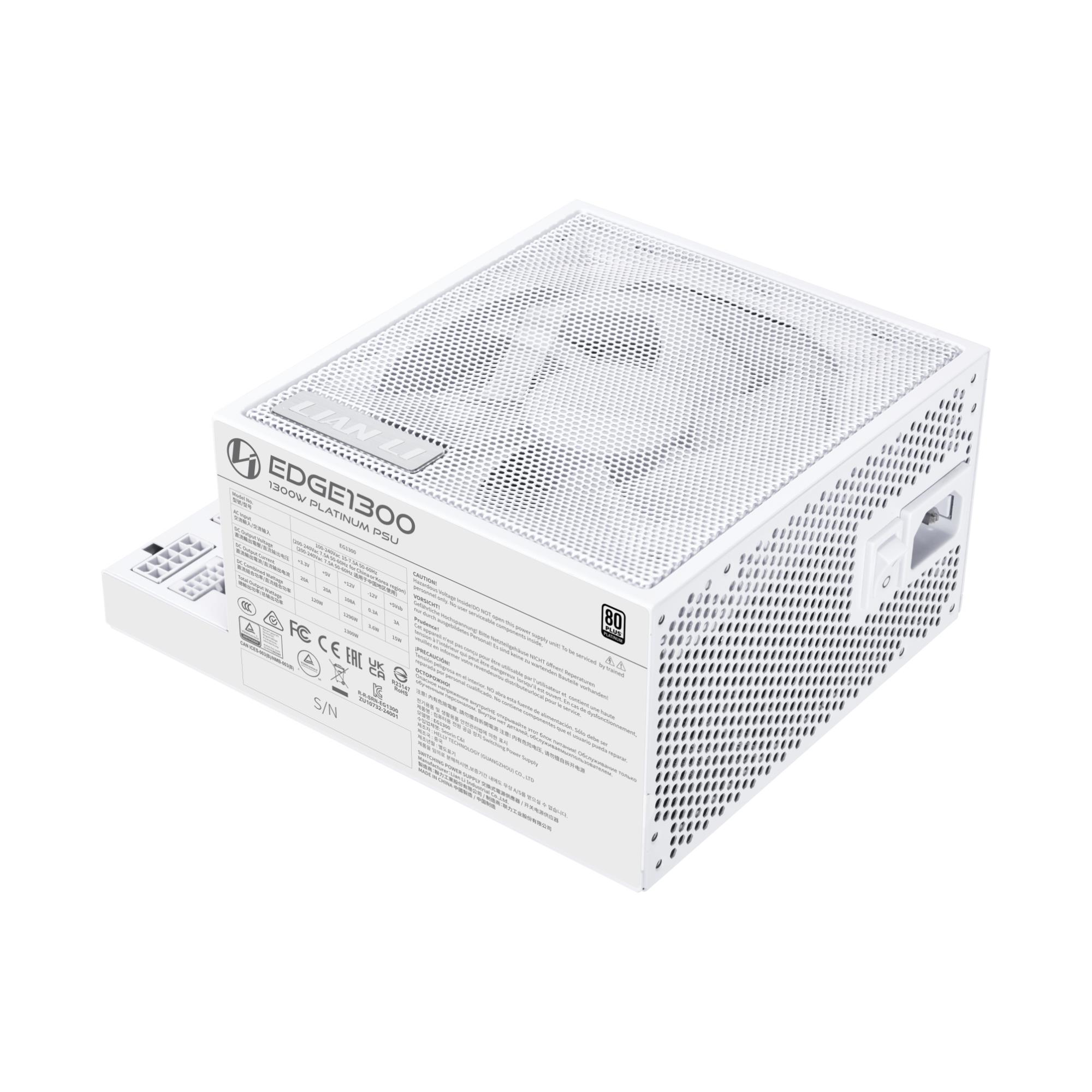 Power Supply|LIAN LI|EDGE850|850 Watts|Efficiency 80 PLUS PLATINIUM|PFC Active|G9P.EG0850.WE00.EU