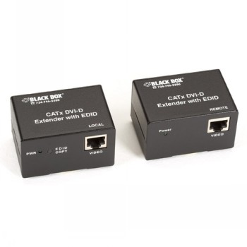 BLACKBOX CATX DVI-D SINGLE LINK EXTENDER - SINGLE LINK DVI-D, 50M, EXTENDER KIT