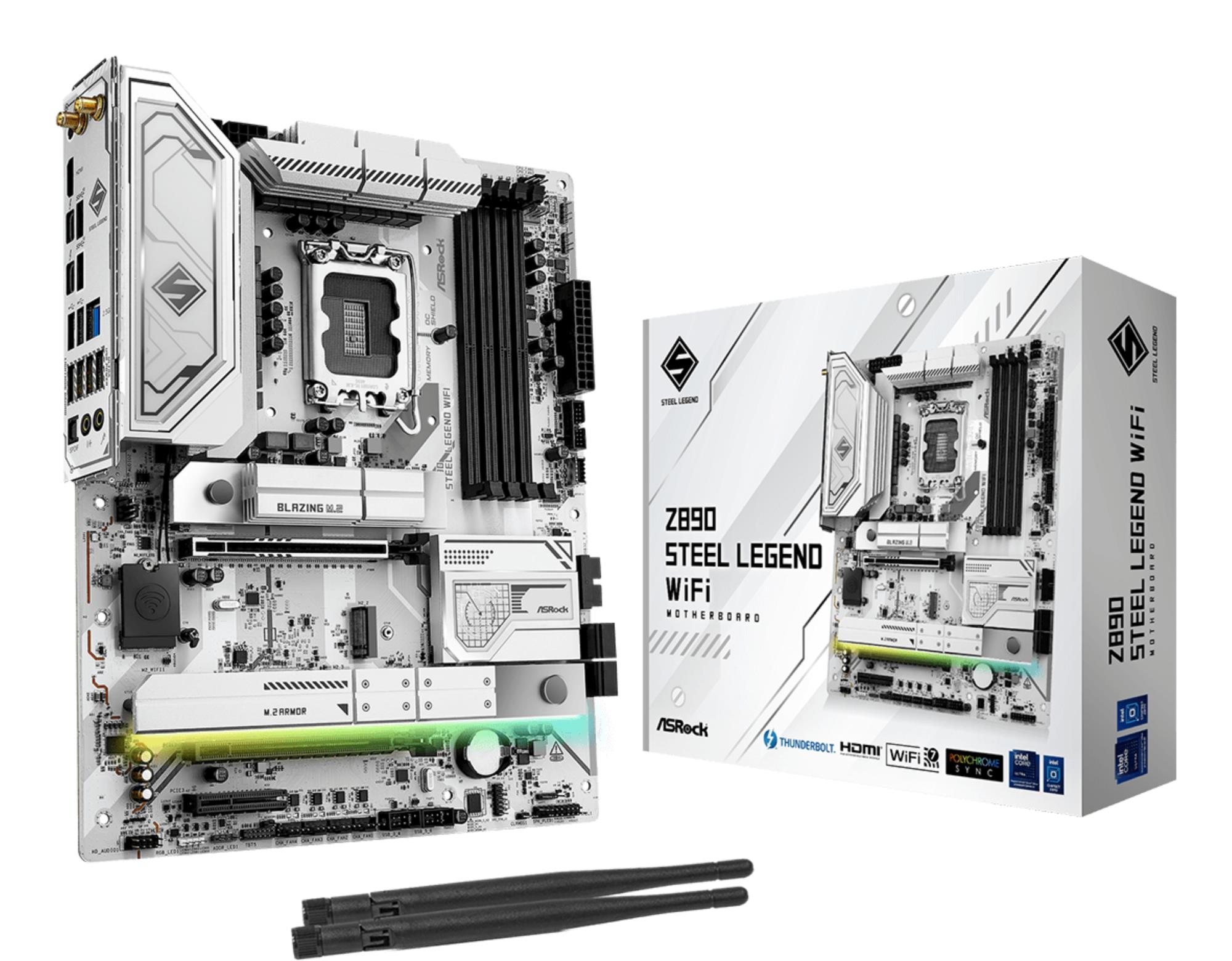 Mainboard|ASROCK|Intel Z890|LGA1851|ATX|Memory DDR5|Memory slots 4|Z890STEELLEGENDWIFI