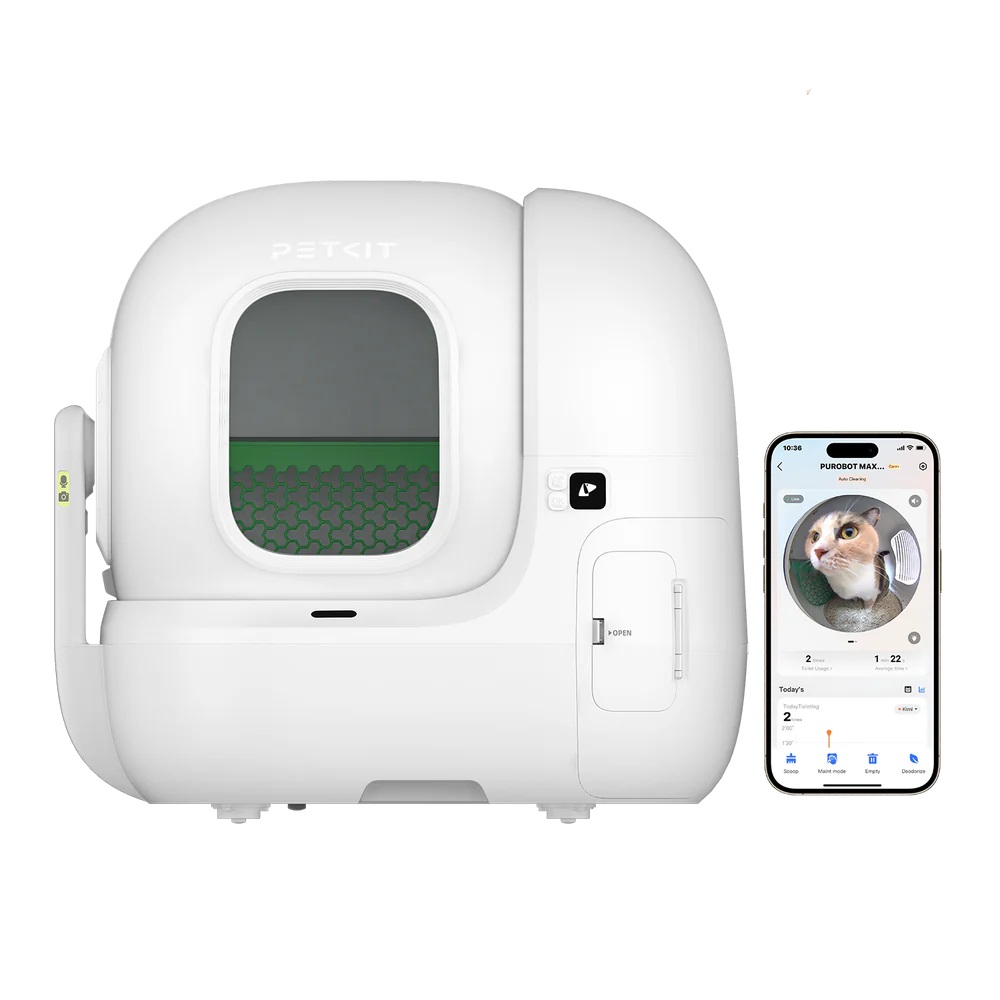 PETKIT - Automatic Cat Litter Box - PUROBOT MAX Pro - White