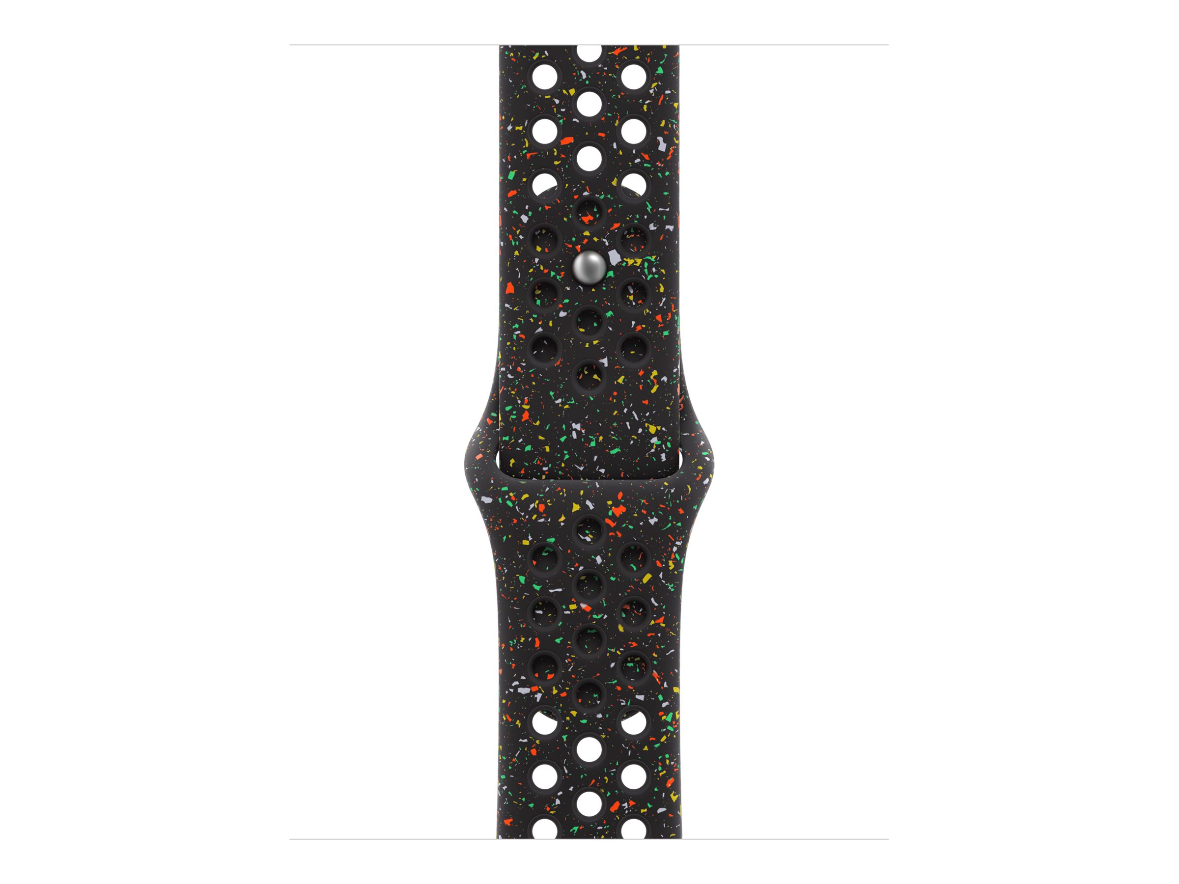 Apple - 42mm Midnight Black Nike Sport Band - S/M