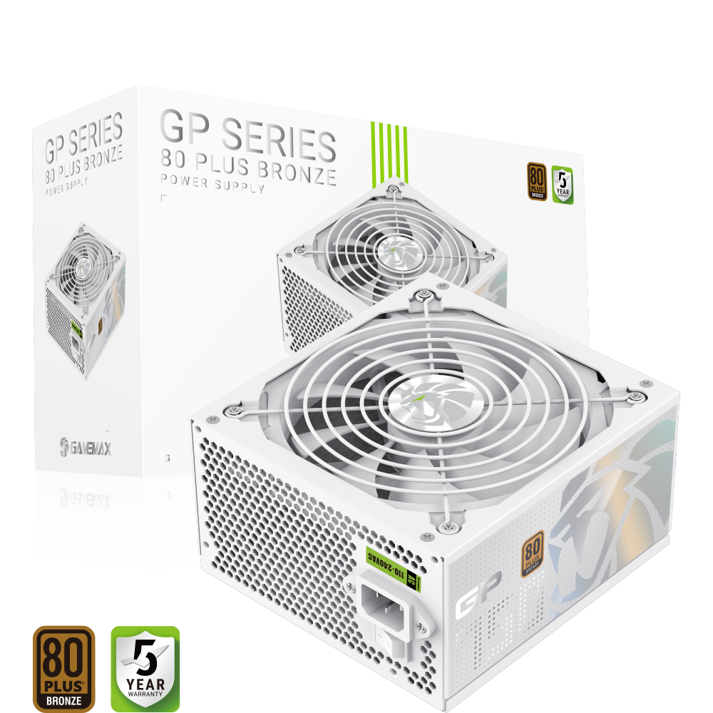 Gamemax PSU - GP 750B WH - 750 W - Bronze - White - Non-Modular