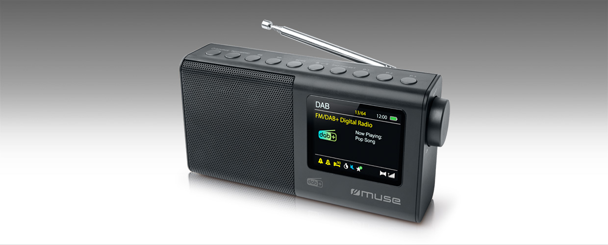 Muse - Portable Radio - M-117 DB - AUX in - Black - Portable - FM, DAB/DAB+