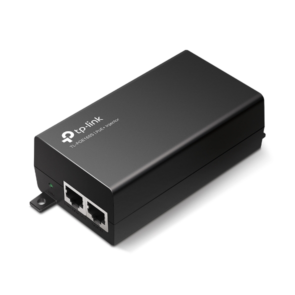 TP-LINK - PoE+ Injector Adapter - TL-POE160S - 10/100/1000 Mbit/s - Ethernet LAN (RJ-45) ports 1x10/100/1000Mbps RJ45 data-in port, 1x10/100/1000Mbps RJ45 power and data-out port