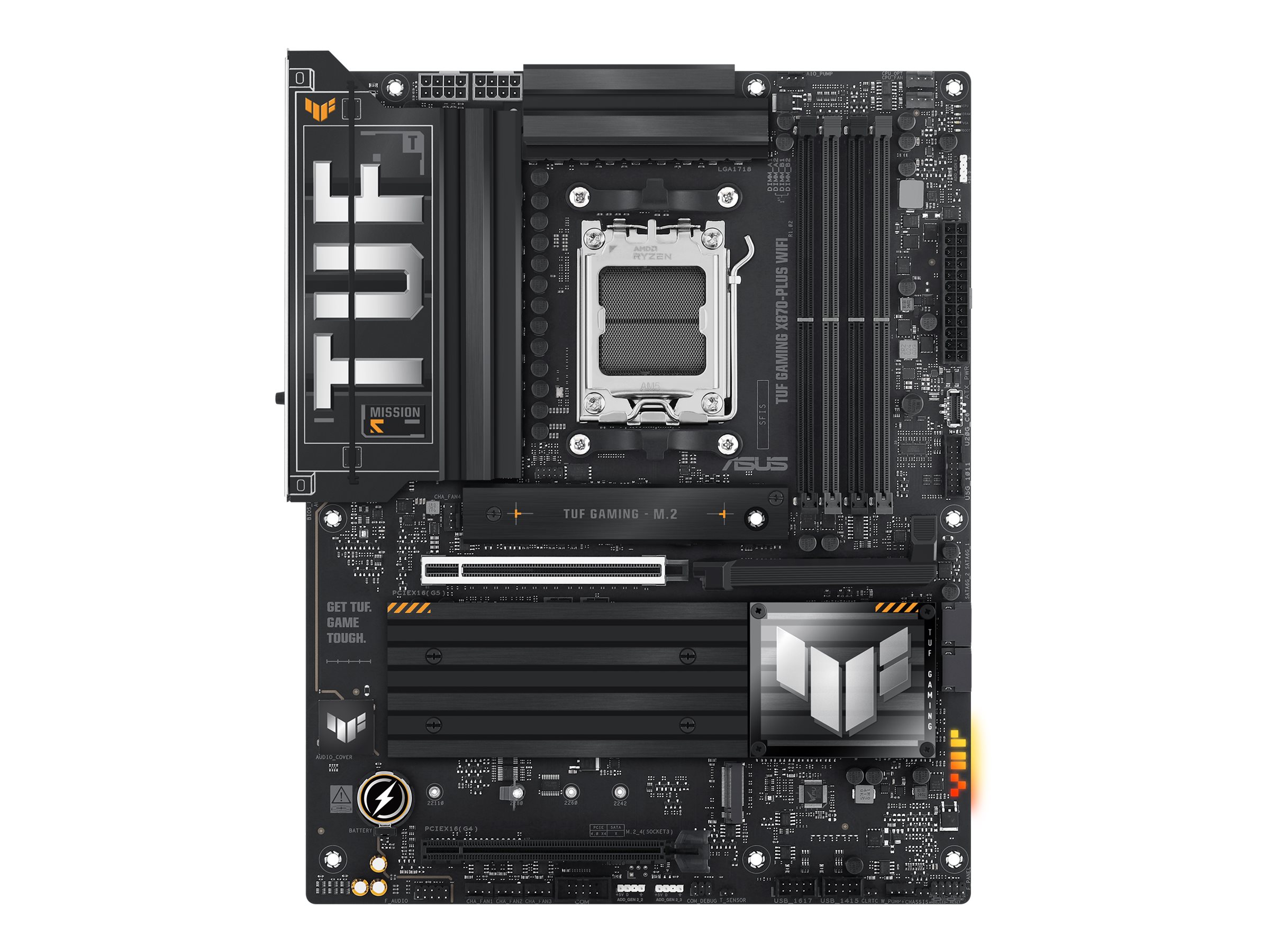 Asus Processor family AMD - Processor socket AM5 - DDR5 DIMM - Memory slots 4 - Supported hard disk drive interfaces SATA, M.2 - Number of SATA connectors 2 - Chipset AMD X870 - ATX