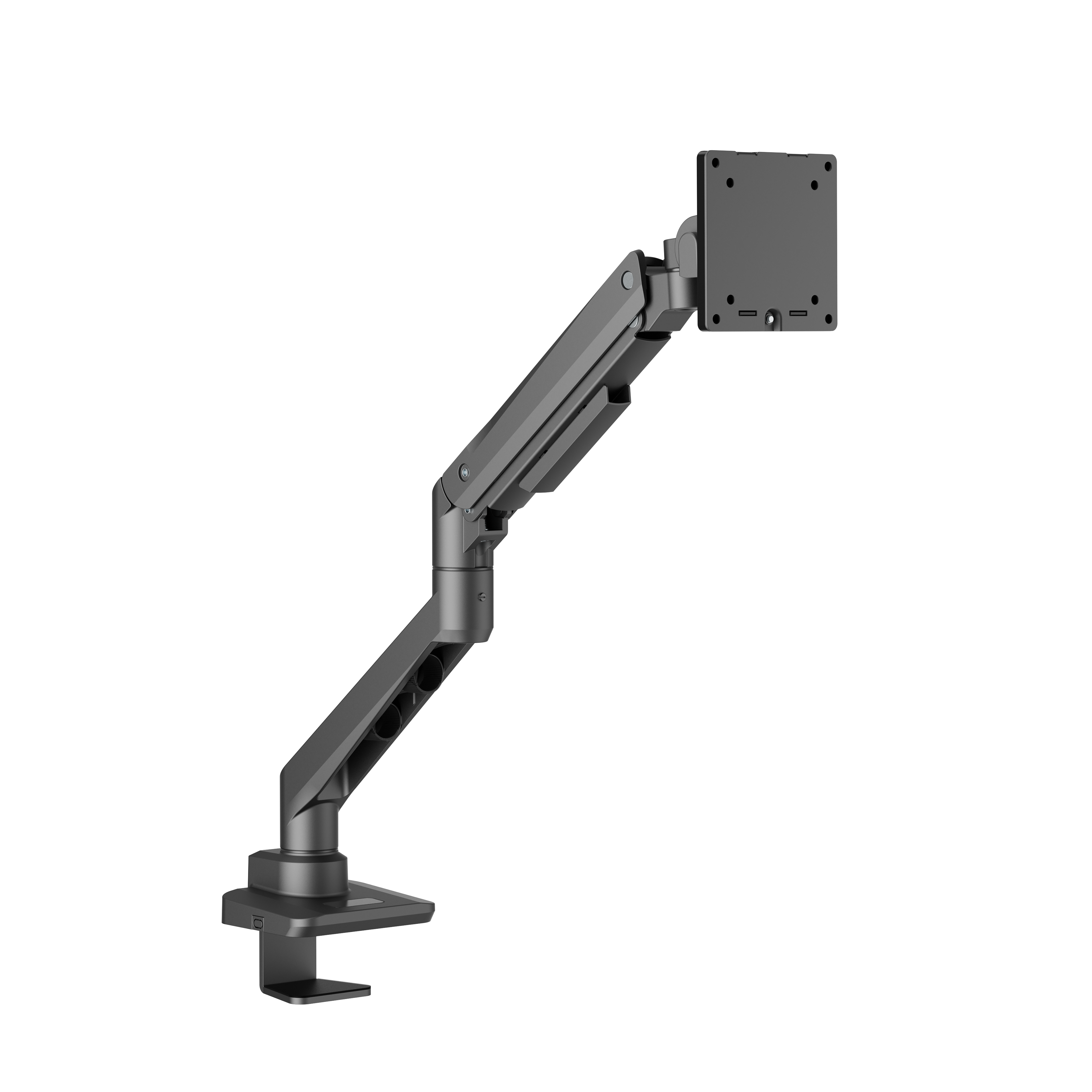 EDBAK Desk Mount - DMV01 - Height adjustment, Tilt - 19-49 " - Maximum weight (capacity) 20 kg - Black