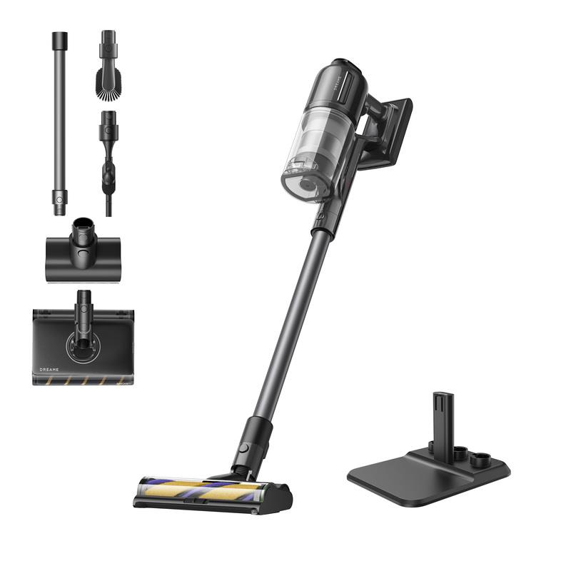 Vacuum Cleaner|DREAME|R20 Ultra AquaCycle|Upright/Handheld/Wet/dry/Cordless/Bagless/Rechargeable|200 Watts|Suction power 27000 Pa|Capacity 0.6 l|Noise 85 dB|Black|Weight 2.2 kg|VRV57F-AC