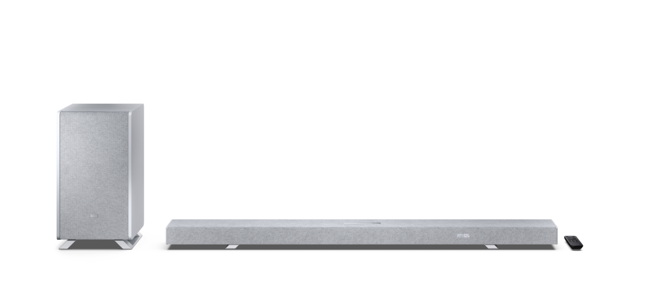 Sharp - 5.1.2 Dolby Atmos/DTS:X Soundbar with Wireless Subwoofer - HT-SBW55121(SL) - Bluetooth