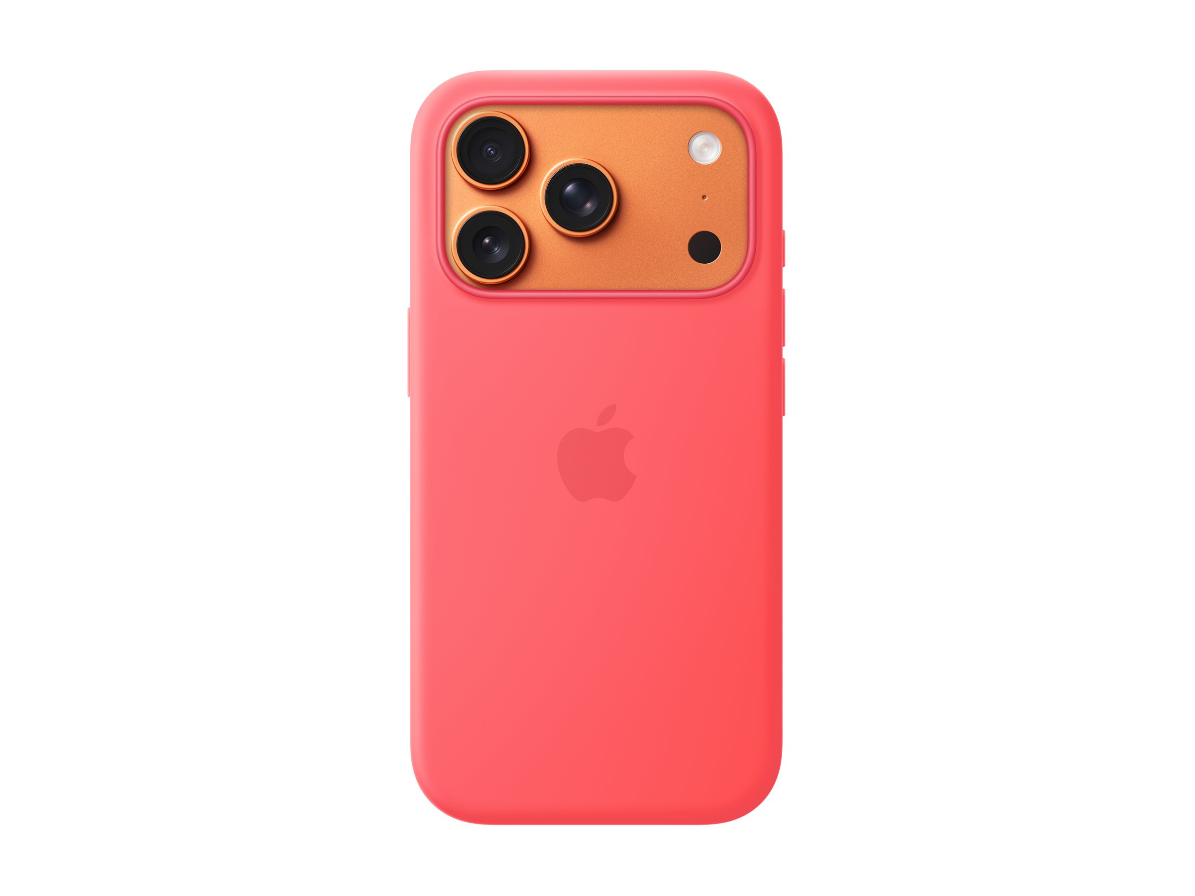Apple iPhone 17 Pro Silicone Case with MagSafe – Bright Guava - Apple