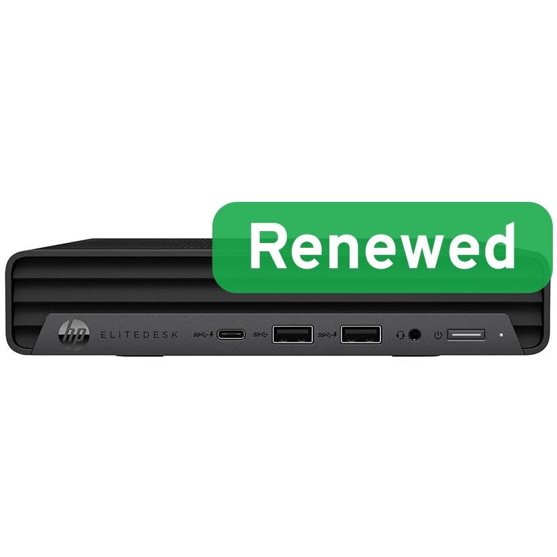 HP Renewed Grade A - EliteDesk 800 G8 - Intel Core i5 - i5-11500T - 16 GB - SSD - 256 GB - Intel UHD Graphics 750 - Windows 11 Pro