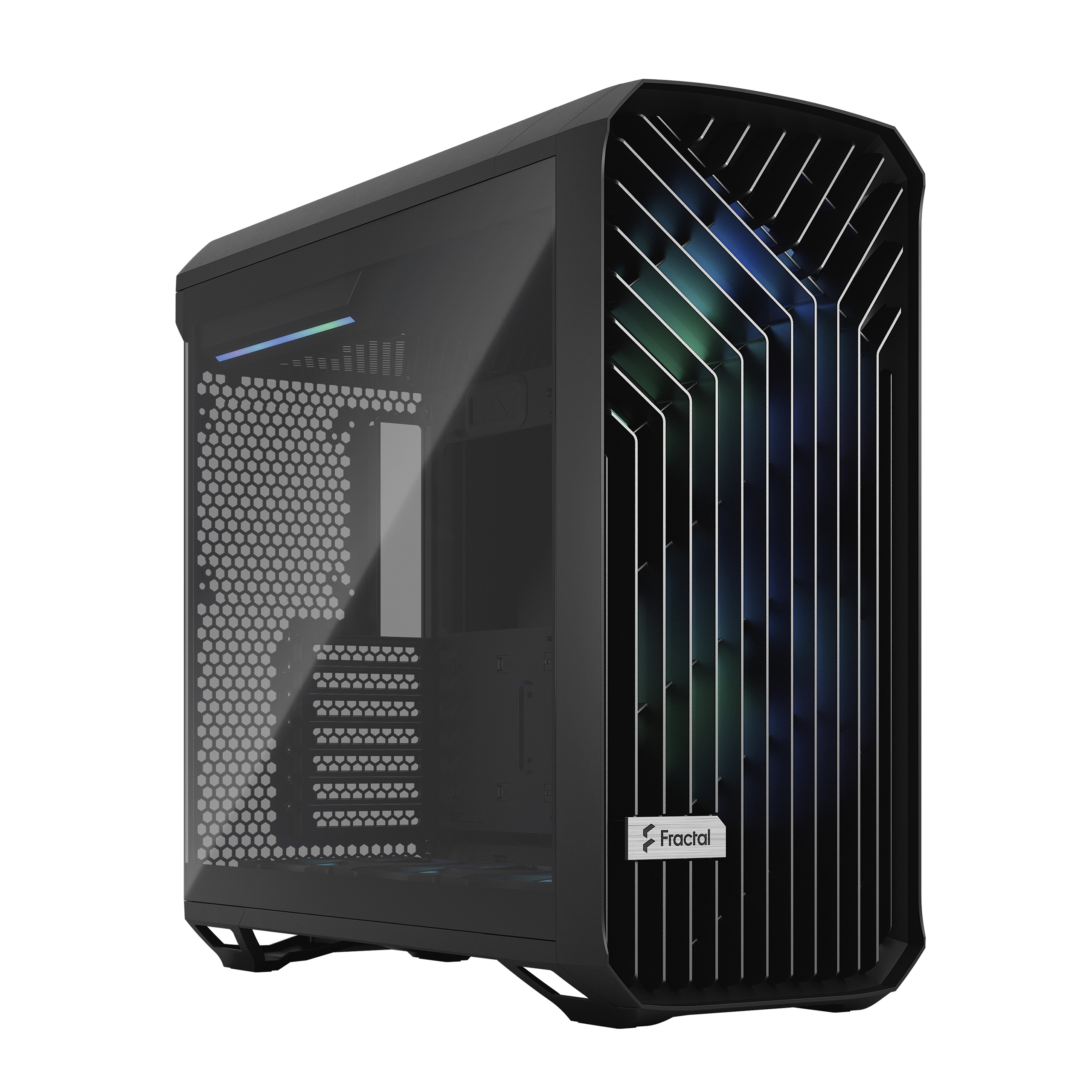 Fractal Design - Torrent Compact RGB TG Light Tint - Side window - Black - ATX