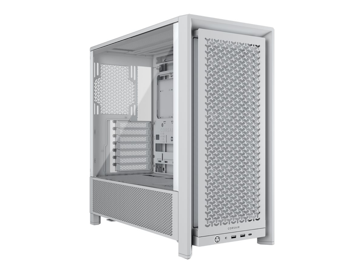 Corsair PC Case - Frame 4000D RS Modular - White - Mid-Tower