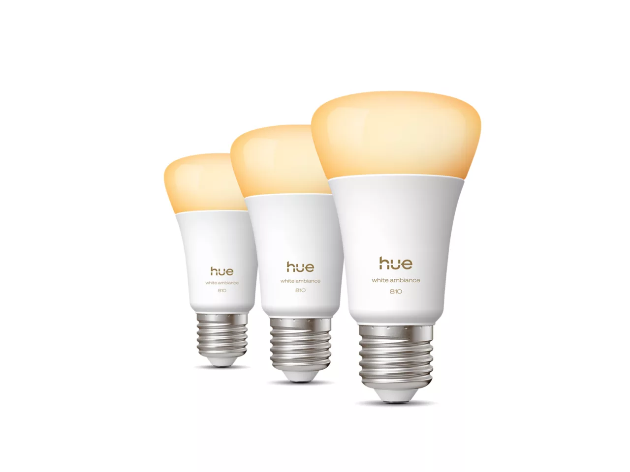 Philips Hue WA 810 A60 3P EU - E27 - 6 W - Warm to cool white light - Bluetooth, Zigbee