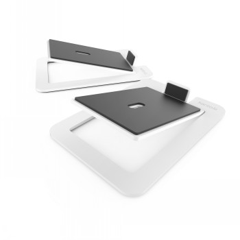 KANTO AUDIO DESKTOP SPEAKER STANDS FOR LARGE SPEAKERS - WHITE (PAIR)