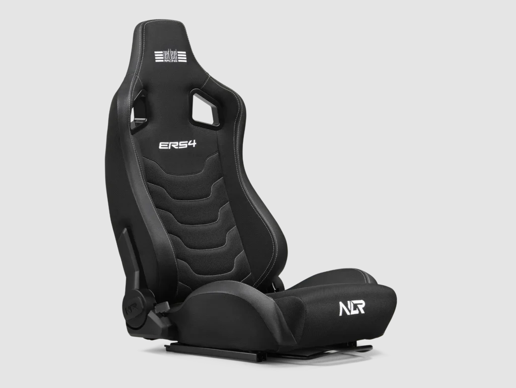 Next Level Racing - SIMAERO Mesh Fabric - Reclining Seat - ERS4 Elite Fabric & SimAero Mesh Edition - Black