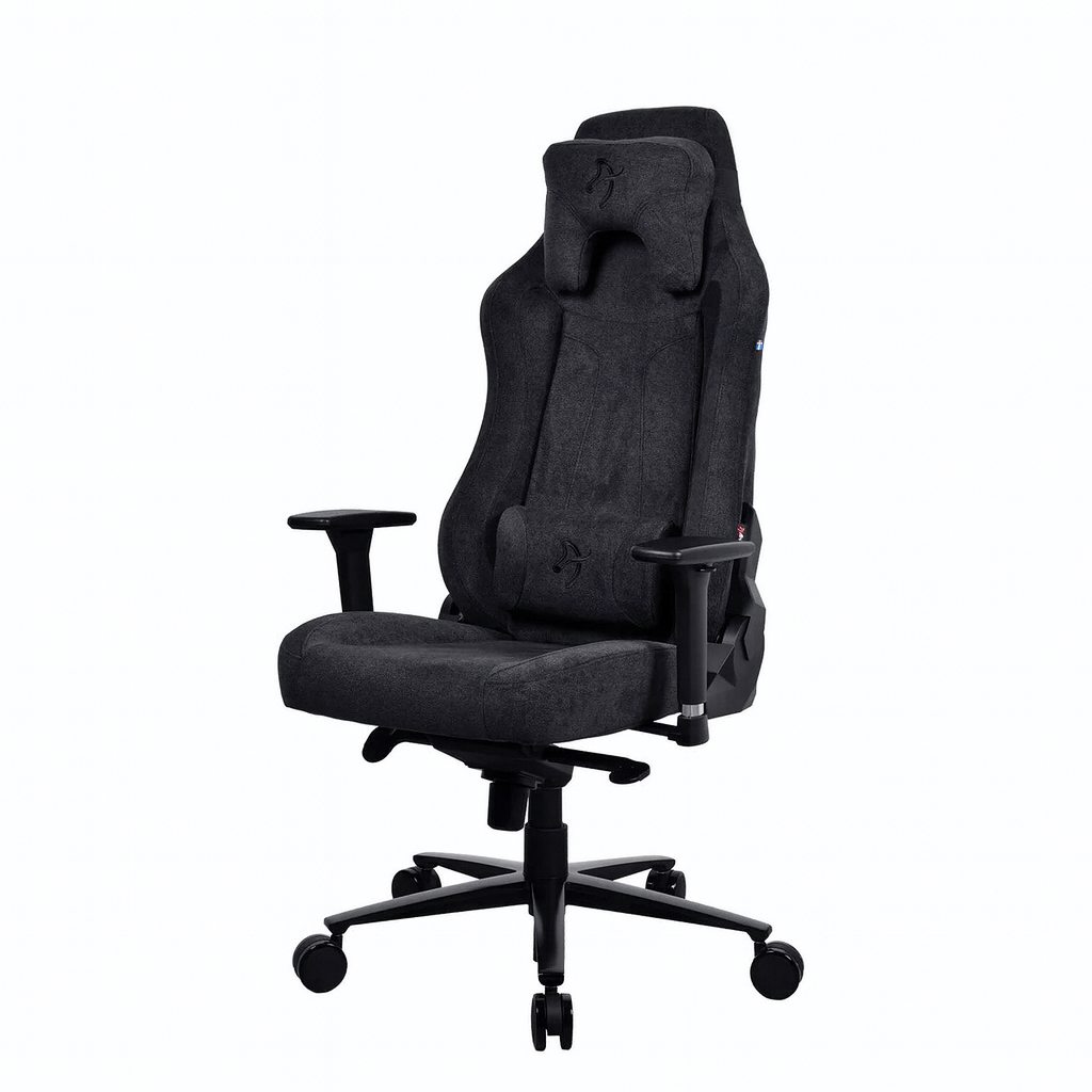 Arozzi Soft Fabric/Metal/Aluminium - Gaming Chair - Vernazza Soft Fabric - Pure Black