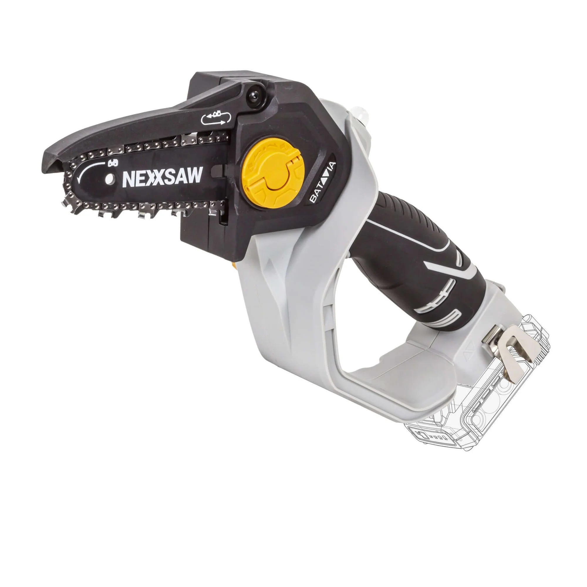 Batavia B.V. 18V Nexxsaw Cordless One-Hand Chainsaw 6'' V3 - Without Battery and Charger - Chainsaw