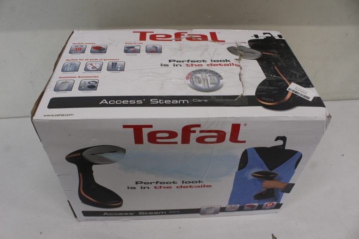 SALE OUT. TEFAL - Steamer - DT9100E0 - Handheld - 1600 W - 0.2 L - 30 g/min - Black - DAMAGED PACKAGING, SCRATCHED ON TOP