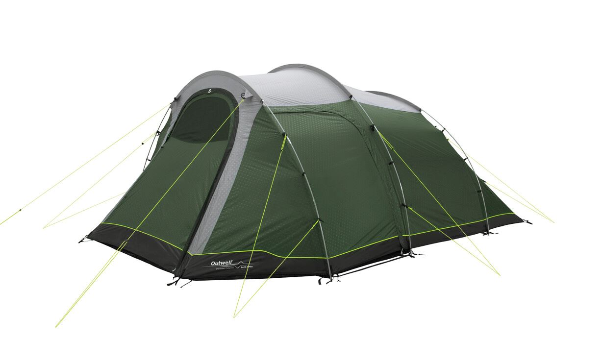 Outwell Two Room Tunnel Tent - Earth 5 Plus - 5 person(s) - Green