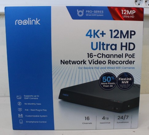 SALE OUT. Reolink NVS16 16-Channel PoE NVR for 24/7 Continuous Recording - Reolink PoE NVR for 24/7 Continuous Recording - NVS16 - 2 - DEMO - 16-Channel