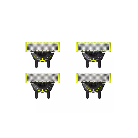 Philips - Replaceable Blade (4 pcs) - OneBlade QP440/50 - Black/Green