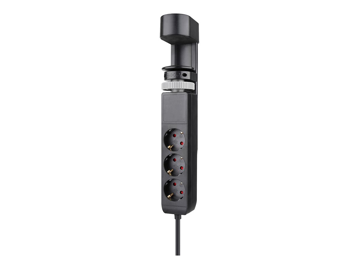 Neomounts - Desk socket with clamp and USB-C and USB-A ports - Quick charge - DS22-840BL6