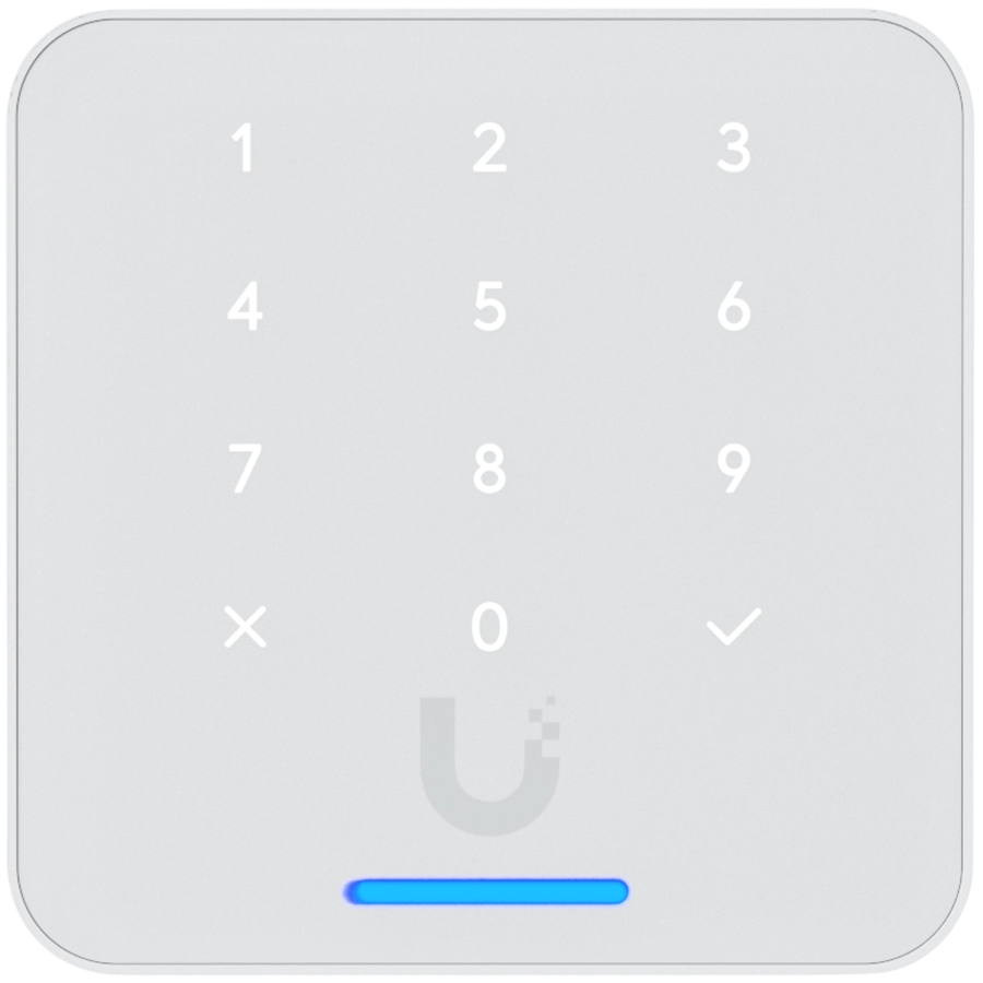 Ubiquity UA-G3-Flex-W Third-generation NFC card reader with a keypad and Touch Pass support, White