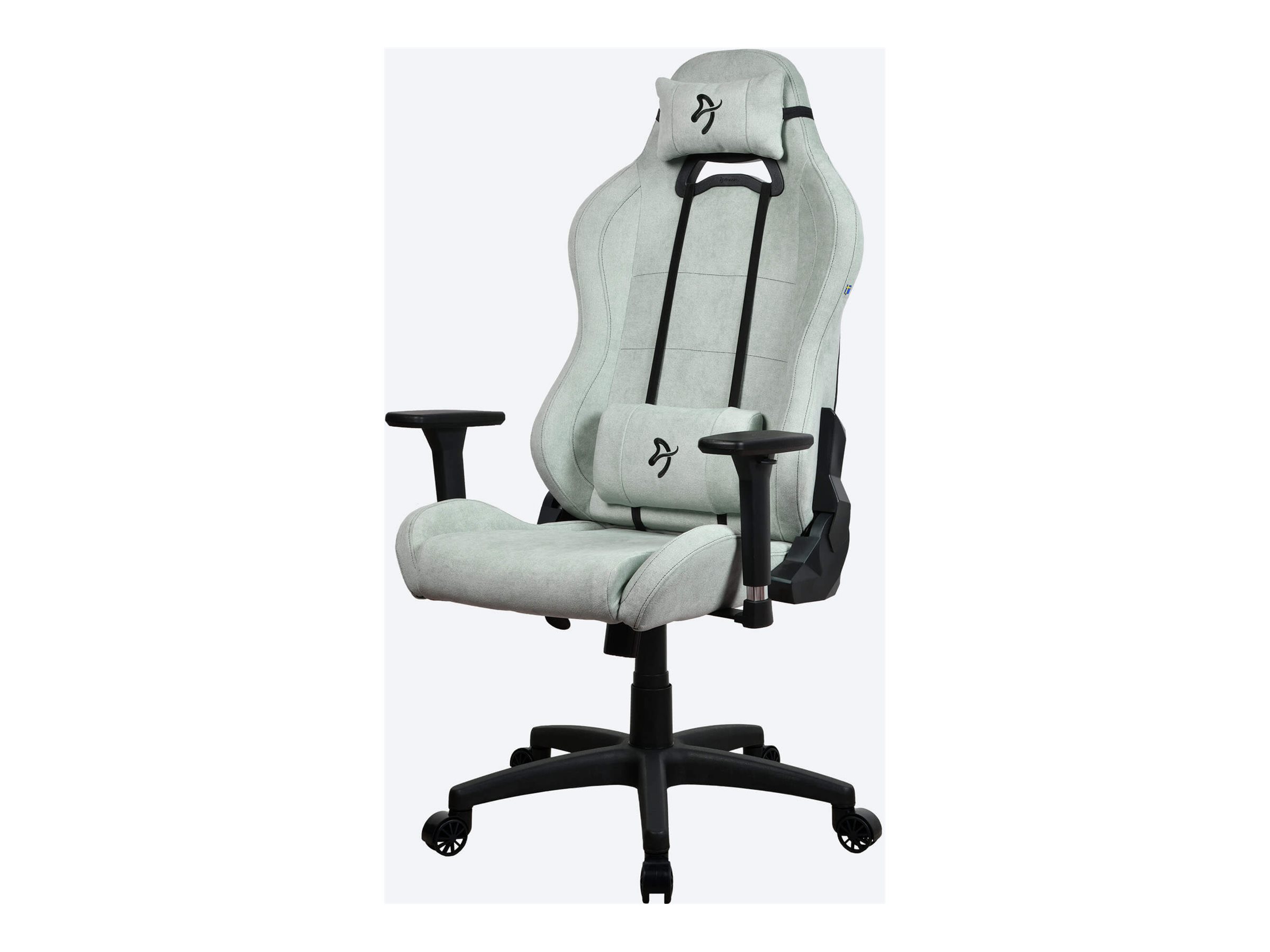 Arozzi Frame material: Metal; Wheel base: Nylon; Upholstery: Soft Fabric - Gaming Chair - Torretta SoftFabric - Pearl Green