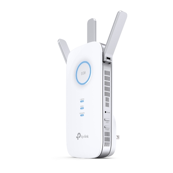 TP-LINK - AC1900 Wi-Fi Range Extender - RE550 - 802.11ac - 2GHz/5GHz - 600+1300 Mbit/s - 10/100/1000 Mbit/s - Ethernet LAN (RJ-45) ports 1 - MU-MiMO No - no PoE - Antenna type 3xExternal