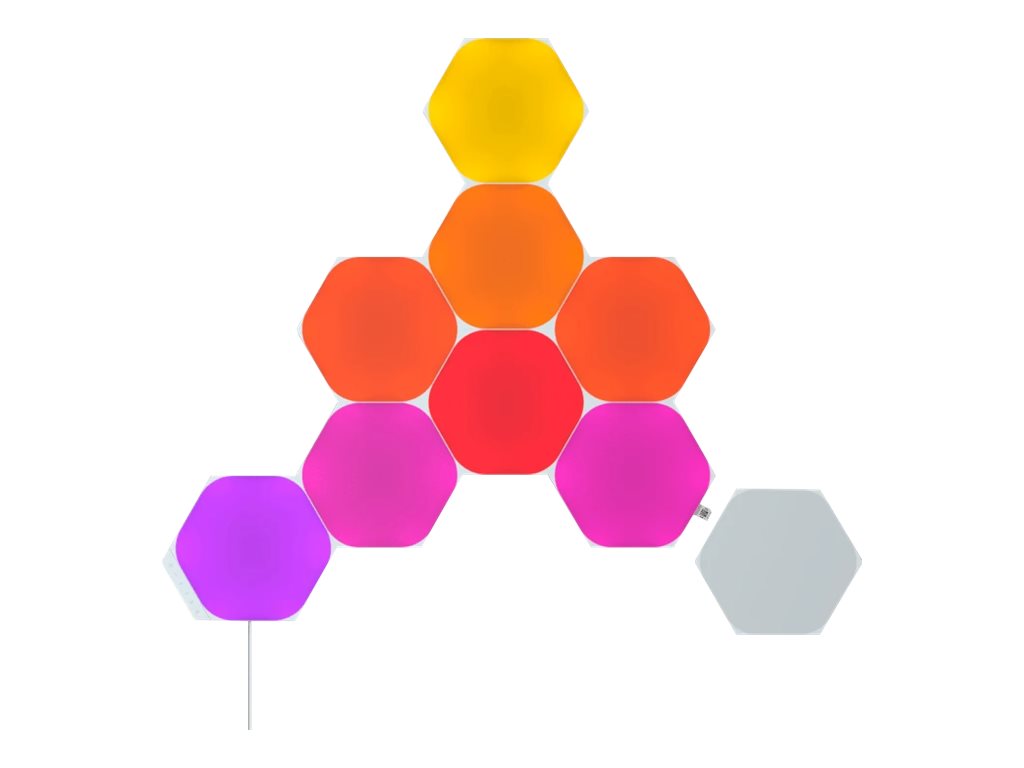 Nanoleaf - Shapes Black Hexagons Starter Kit (9 panels) - 42 W - WiFi