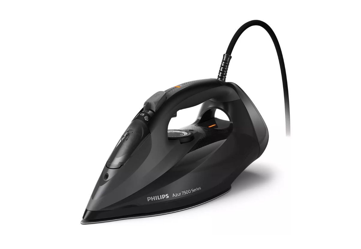 Philips - DST7511/80 - Steam Iron - 3200 W - Water tank capacity 300 ml - Continuous steam 55 g/min - Steam boost performance 260 g/min - Black