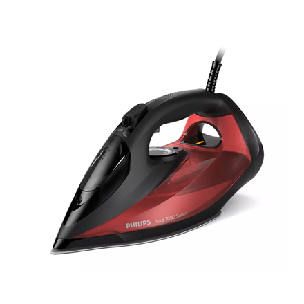 Philips - DST7022/40 - Steam Iron - 2800 W - Water tank capacity 0.3 ml - Continuous steam 50 g/min - Steam boost performance 250 g/min - Red/Black
