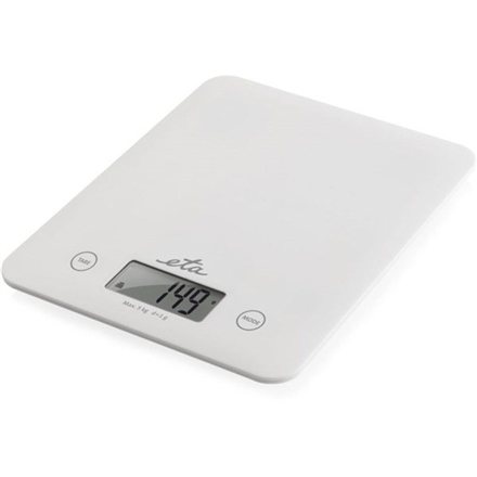 ETA - Kitchen scales - Lori ETA277790000 - Maximum weight (capacity) 5 kg - Graduation 1 g - Display type LCD - White