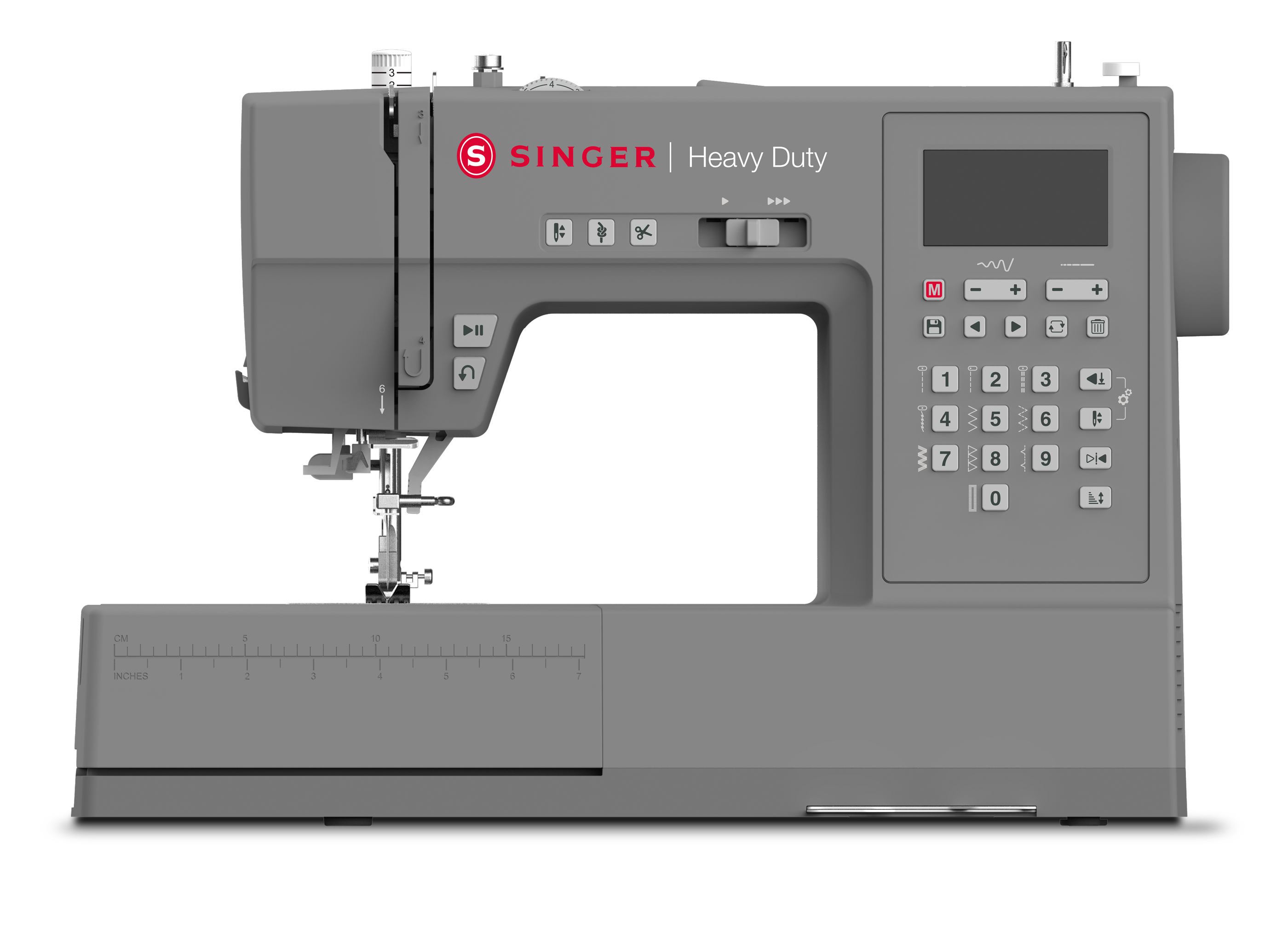 Singer - Computerized Sewing Machine - HD6805C Heavy Duty - Number of stitches 586 - Number of buttonholes 9 - Grey