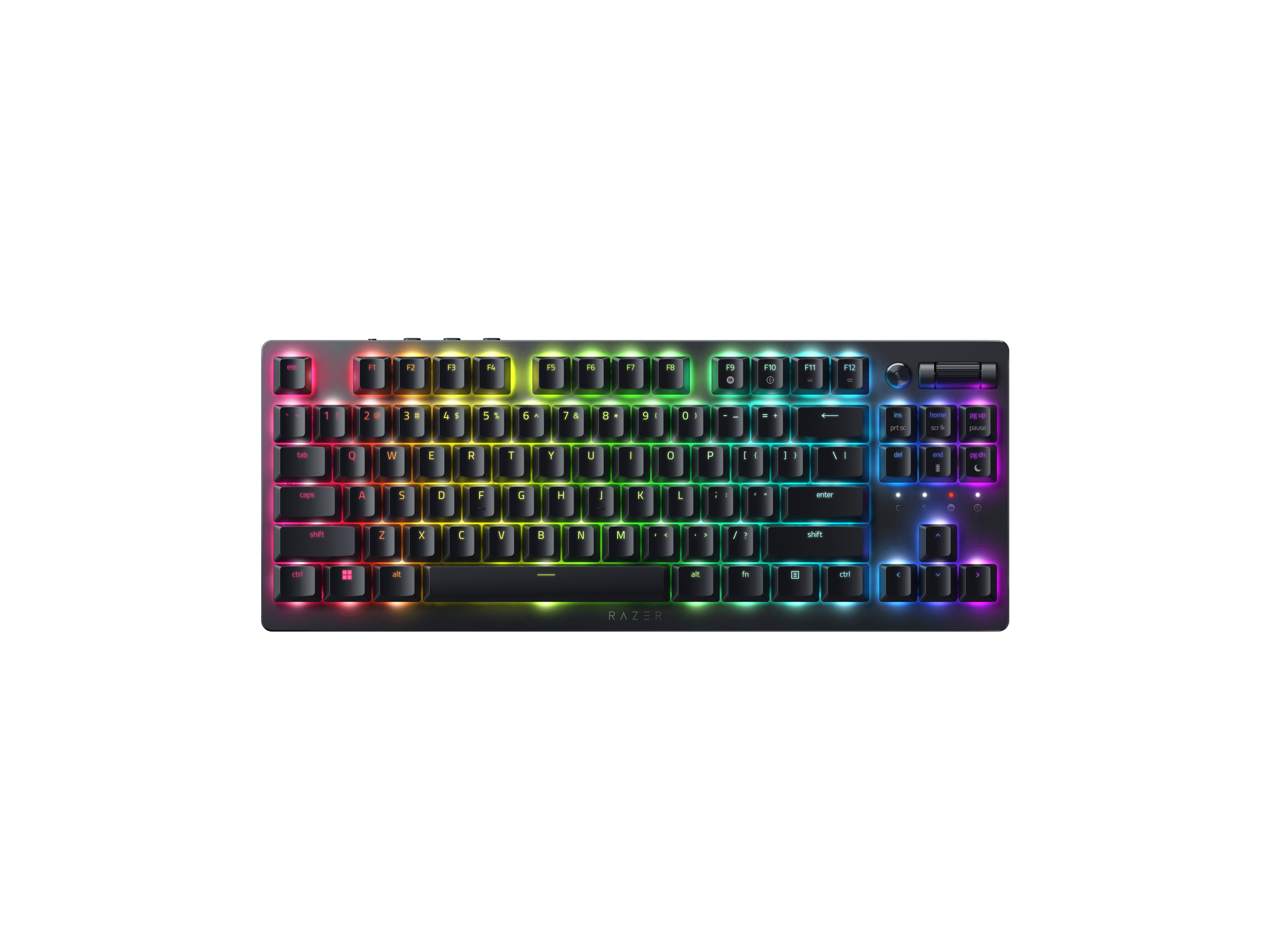 Razer - Deathstalker V2 Pro - Gaming Keyboard - Wireless/Wired - Bluetooth - RGB LED light - Wireless connection - Cyrillic - Black
