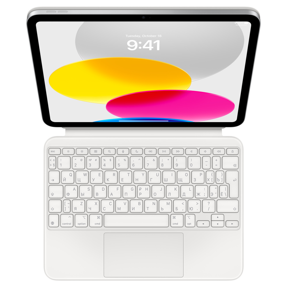 Apple - Magic Keyboard Folio for iPad (10th generation) - Compact Keyboard - Wireless - Russian