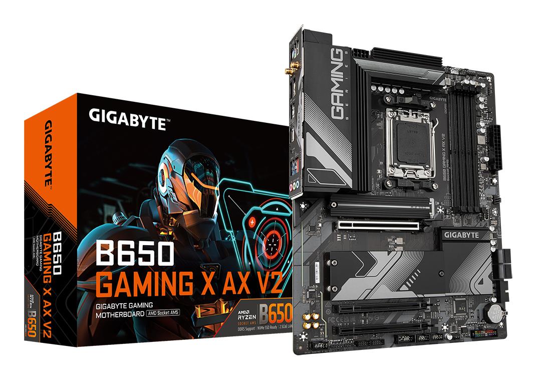 Mainboard|GIGABYTE|AMD B650|SAM5|ATX|Memory DDR5|Memory slots 4|1xPCI-Express 16x|1xPCI-Express 3.0 1x|3xM.2|1xHDMI|1xDisplayPort|3xUSB 2.0|4xUSB 3.2|1xUSB-C|1xPS/2|1xRJ45|3xAudio port|B650GAMINGXAXV21.2