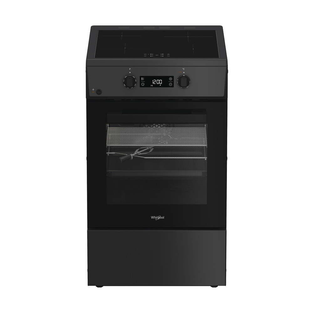 Whirlpool Cooker - W5I8LCSTA - Hob type Induction - Oven type Electric - Anthracite - Width 50 cm - Depth 60 cm - 60 L